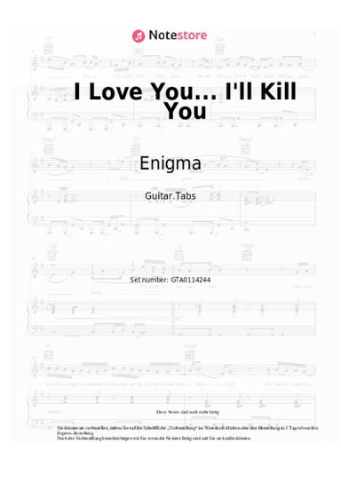 undefined Enigma - I Love You... I'll Kill You