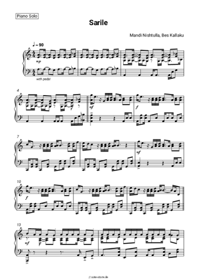 Noten, Akkorde Mandi Nishtulla, Bes Kallaku - Sarile