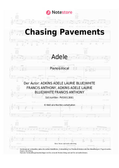 undefined Adele - Chasing Pavements