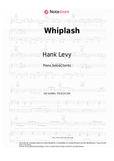 Noten, Akkorde Hank Levy, Don Ellis - Whiplash