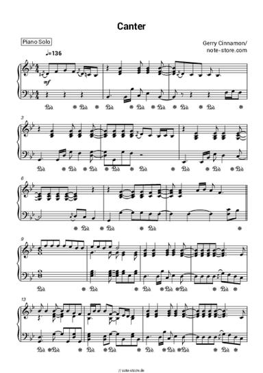 Noten, Akkorde Gerry Cinnamon - Canter