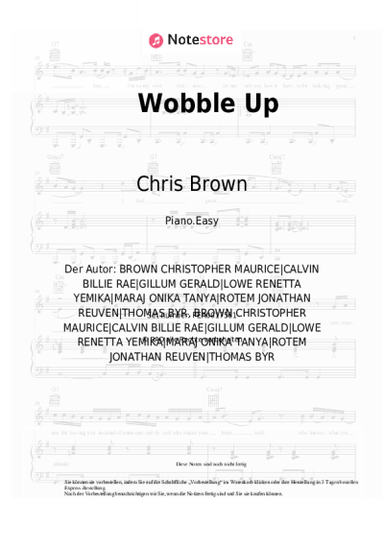 Noten, Akkorde Chris Brown, Nicki Minaj, G-Eazy - Wobble Up