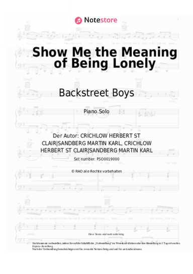 undefined Backstreet Boys - Show Me the Meaning of Being Lonely