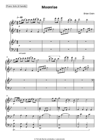 Noten, Akkorde Brian Crain - Moonrise