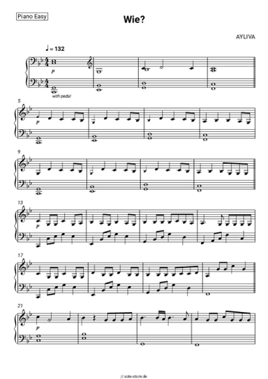 Noten, Akkorde AYLIVA - Wie?