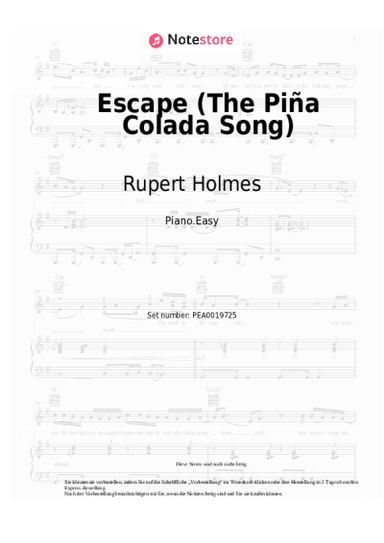 undefined Rupert Holmes - Escape (The Piña Colada Song)