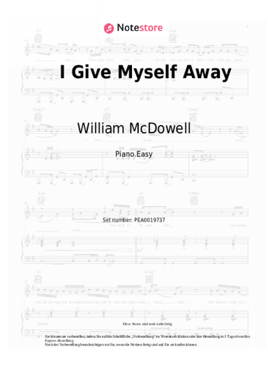 undefined William McDowell - I Give Myself Away