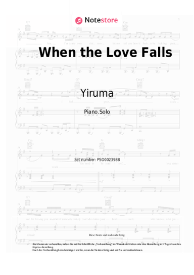 undefined Yiruma - When the Love Falls