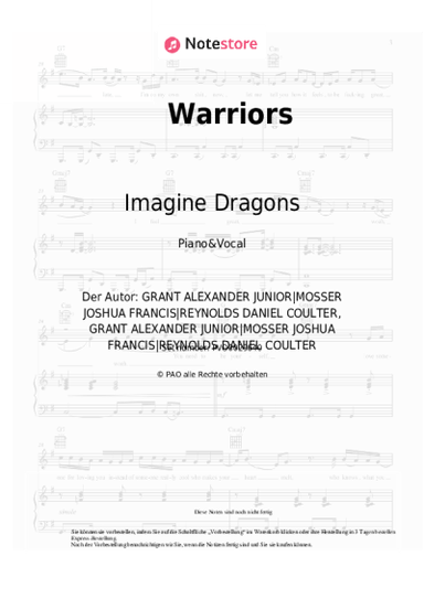 undefined Imagine Dragons - Warriors