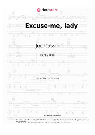 undefined Joe Dassin - Excuse-me, lady
