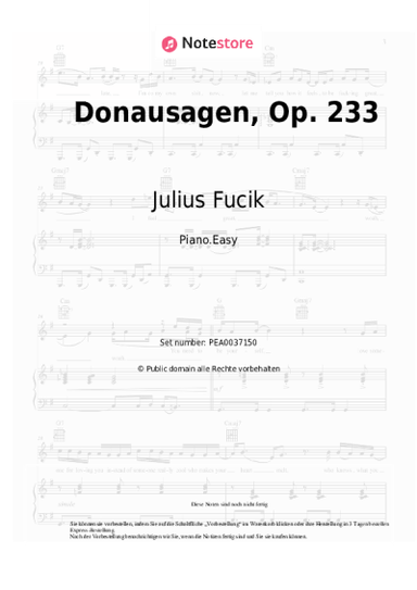 undefined Julius Fucik - Donausagen, Op. 233
