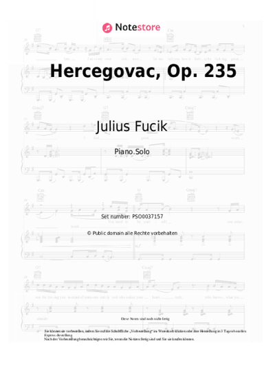 undefined Julius Fucik - Hercegovac, Op. 235