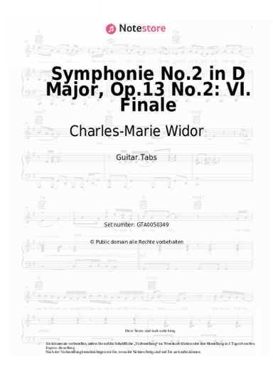 undefined Charles-Marie Widor - Symphonie No.2 in D Major, Op.13 No.2: VI. Finale