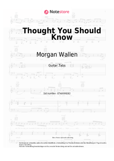 undefined Morgan Wallen - Thought You Should Know