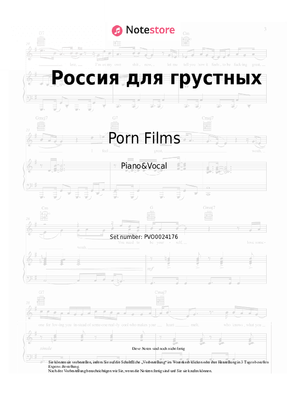 Noten mit Gesang Porn Films - Россия для грустных - Klavier&Gesang