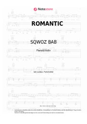 Noten, Akkorde SQWOZ BAB - ROMANTIC