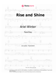 Noten, Akkorde Ariel Winter - Rise and Shine