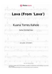 Noten, Akkorde Kuana Torres Kahele, Napua Greig, James Ford Murphy - Lava (From 'Lava')