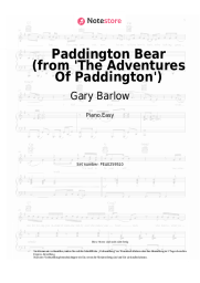 Noten, Akkorde Gary Barlow - Paddington Bear (from 'The Adventures Of Paddington')