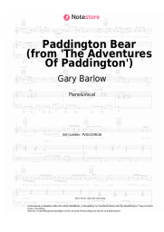 Noten, Akkorde Gary Barlow - Paddington Bear (from 'The Adventures Of Paddington')