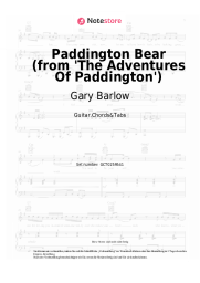 Noten, Akkorde Gary Barlow - Paddington Bear (from 'The Adventures Of Paddington')
