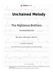 Noten, Akkorde The Righteous Brothers - Unchained Melody