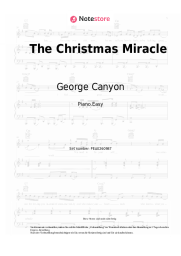 Noten, Akkorde George Canyon - The Christmas Miracle