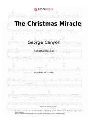 Noten, Akkorde George Canyon - The Christmas Miracle