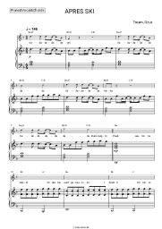 Noten, Akkorde Tream, Gzuz - APRES SKI