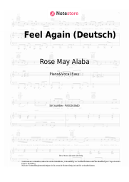 Noten, Akkorde Rose May Alaba - Feel Again (Deutsch)