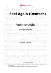 Noten, Akkorde Rose May Alaba - Feel Again (Deutsch)