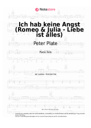 Noten, Akkorde Peter Plate, Ulf Leo Sommer, Joshua Lange - Ich hab keine Angst (Romeo & Julia - Liebe ist alles)