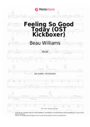 Noten, Akkorde Beau Williams - Feeling So Good Today (OST Kickboxer)