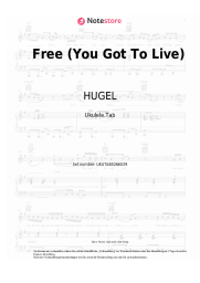 Noten, Akkorde HUGEL, Ultra Naté - Free (You Got To Live)