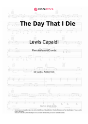 Noten, Akkorde Lewis Capaldi - The Day That I Die