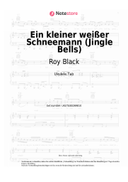 Noten, Akkorde Roy Black - Ein kleiner weißer Schneemann (Jingle Bells)
