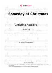Noten, Akkorde Christina Aguilera - Someday at Christmas