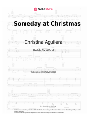 Noten, Akkorde Christina Aguilera - Someday at Christmas