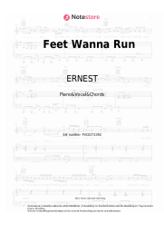Noten, Akkorde ERNEST - Feet Wanna Run