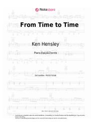 Noten, Akkorde Ken Hensley - From Time to Time
