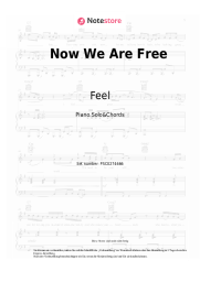 Noten, Akkorde Feel - Now We Are Free