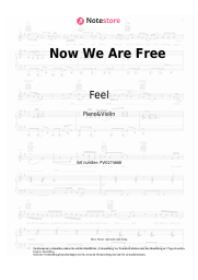 Noten, Akkorde Feel - Now We Are Free