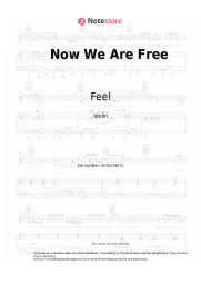 Noten, Akkorde Feel - Now We Are Free