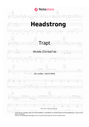 Noten, Akkorde Trapt - Headstrong