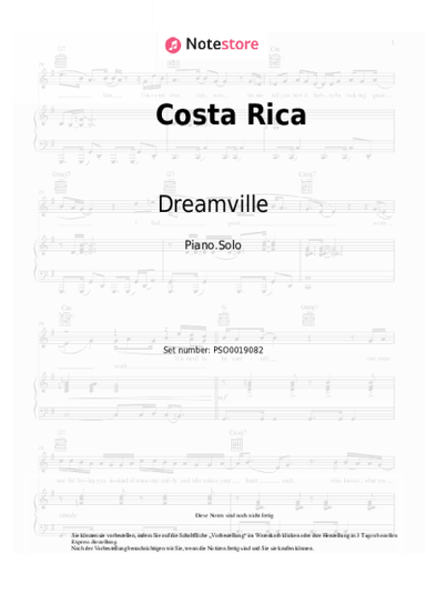 Noten, Akkorde Dreamville, Bas, JID - Costa Rica