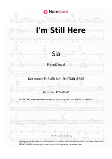 undefined Sia - I'm Still Here