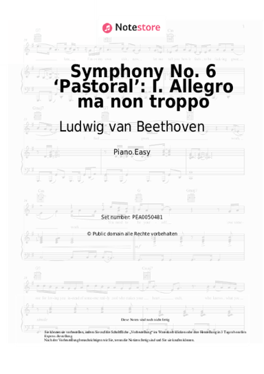 undefined Ludwig van Beethoven - Symphony No. 6 ‘Pastoral’: I. Allegro ma non troppo