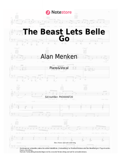 undefined Alan Menken - The Beast Lets Belle Go