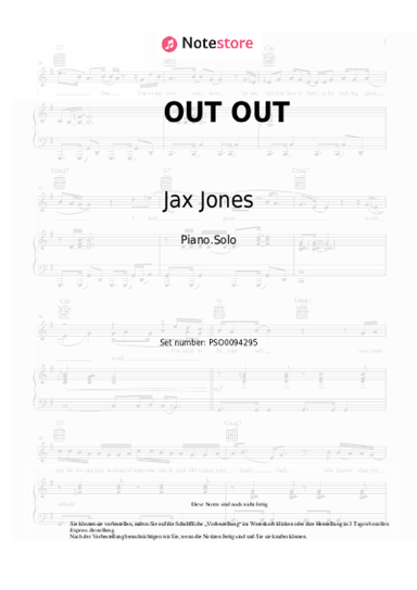 Noten, Akkorde Jax Jones, Joel Corry, Saweetie, Charli XCX - OUT OUT