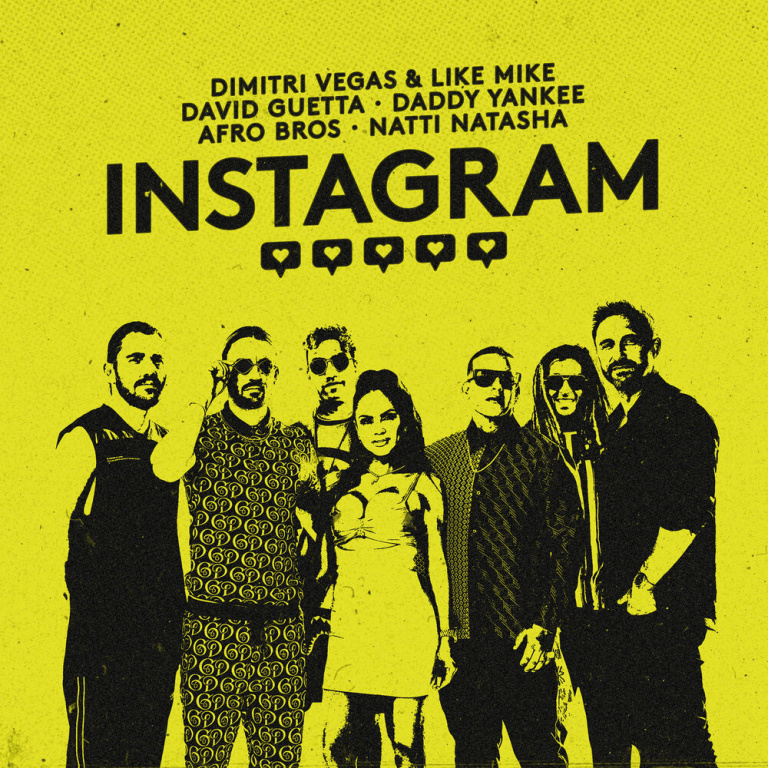 Dimitri Vegas & Like Mike, David Guetta, Daddy Yankee, Afro Bros, Natti Natasha - Instagram Noten für Piano